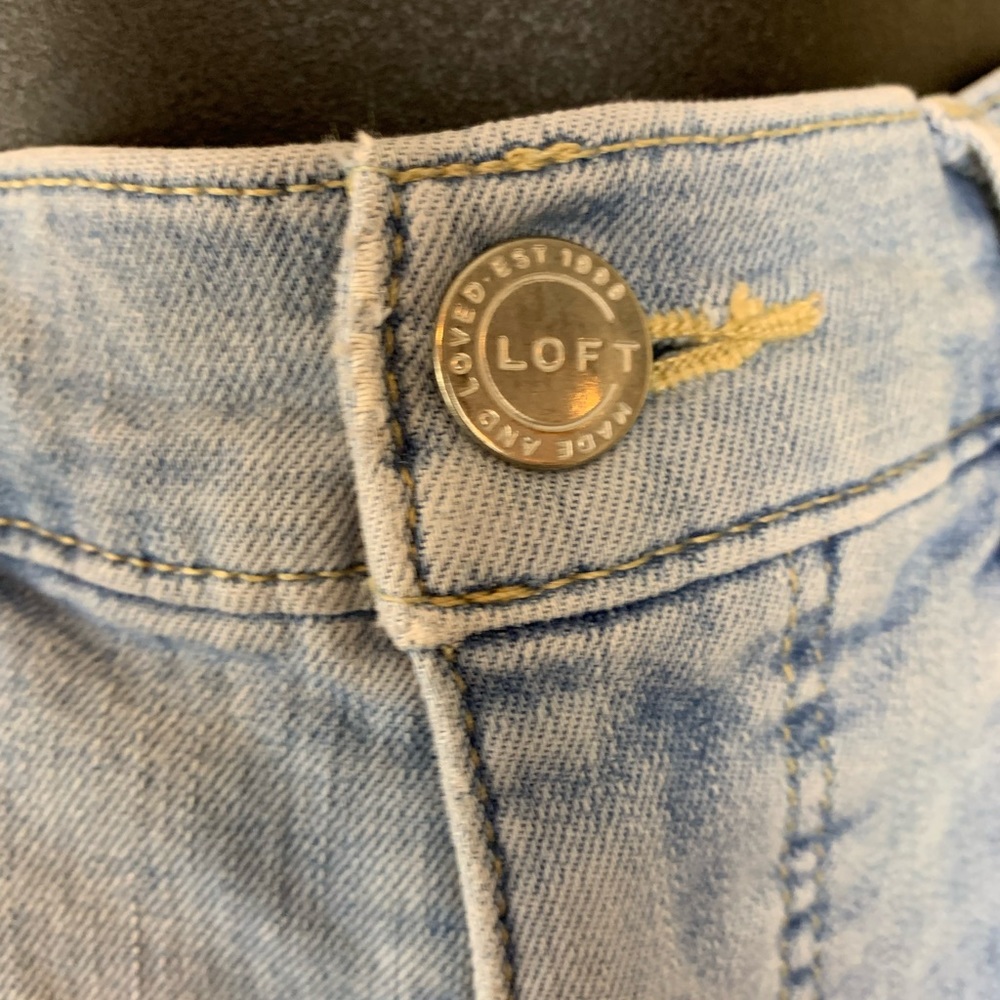 LOFT crop 32” waist jeans , “modern skinny crop “ - Picture 6 of 9